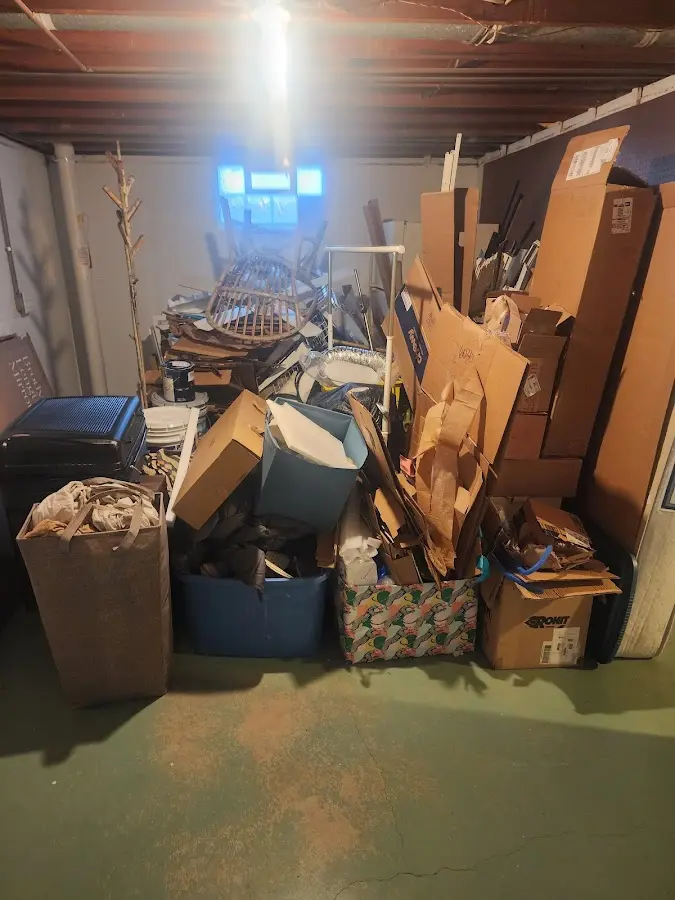 Roll-off dumpster container at job site for 15 Yard Dumpster Rental in Ukiah